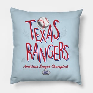 Texas Rangers Baseball Champs 2023 Pillow