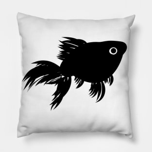 Goldfish Black White 5 Pillow