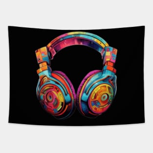 Retro Hip Hop 3D Headset. Tapestry