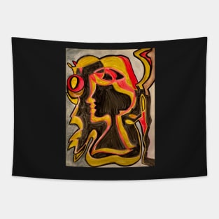 Black Face White Face Tapestry