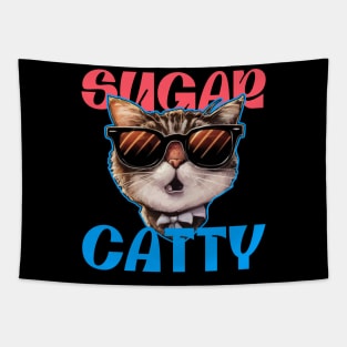 Sugar Catty - old cat Tapestry