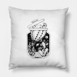 cactus air balloon jar Pillow