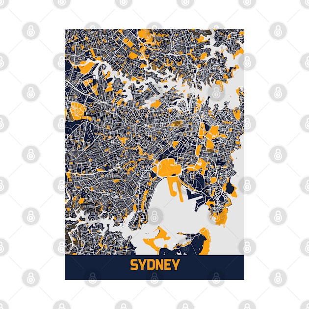 Sydney - Australia Bluefresh City Map by tienstencil