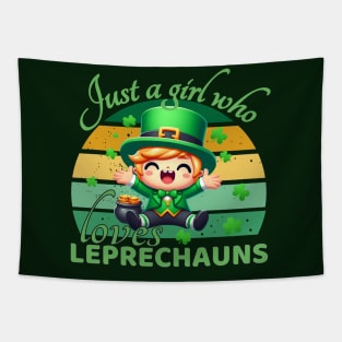 Just A Girl Who Loves Leprechauns Tapestry