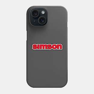 Simson logo (red) Phone Case