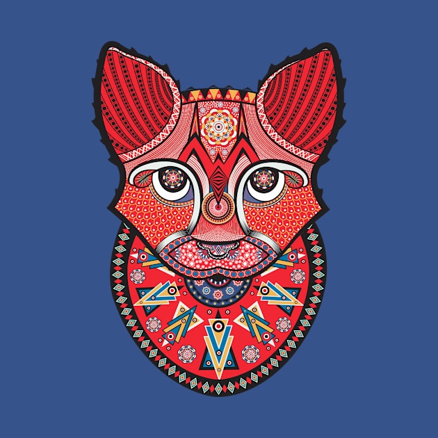 Sweet mandala cat by nataliapires