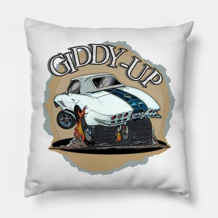 Giddy-Up - 1965 Vette Pillow