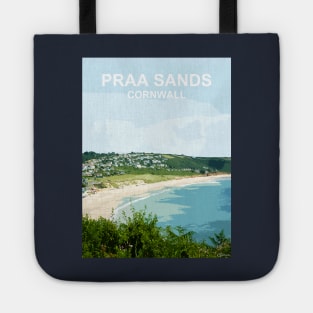 Praa Sands Cornwall. Cornish gift. Travel poster Tote