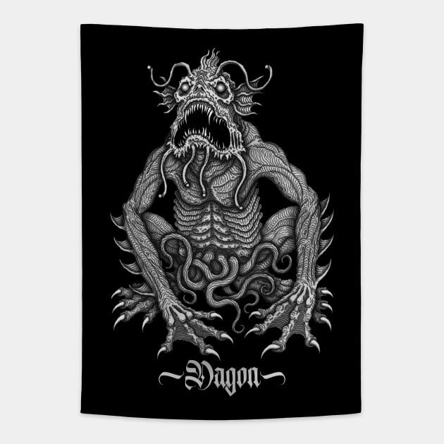 Dagon - Azhmodai 2021 Tapestry by azhmodai