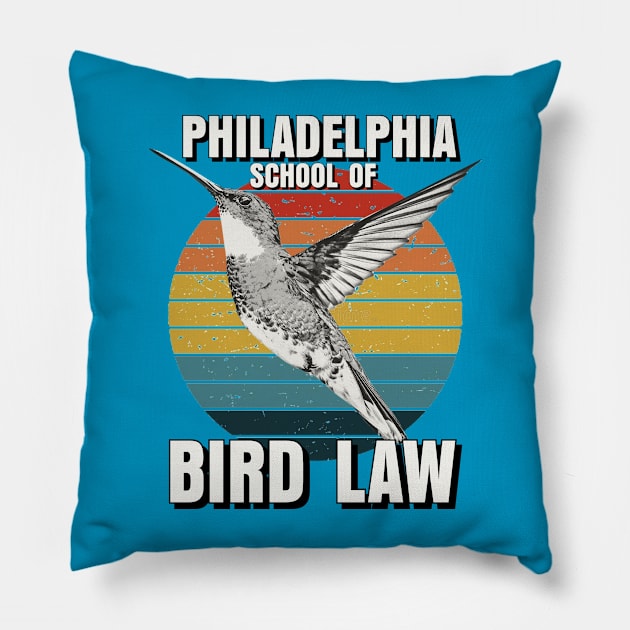 School of Bird Law Pillow by Sunny Legends