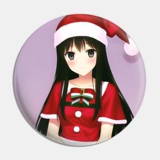 Santa Girl Pin