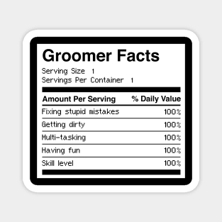 Funny Dog Grooming Gift For Dog Groomer Magnet