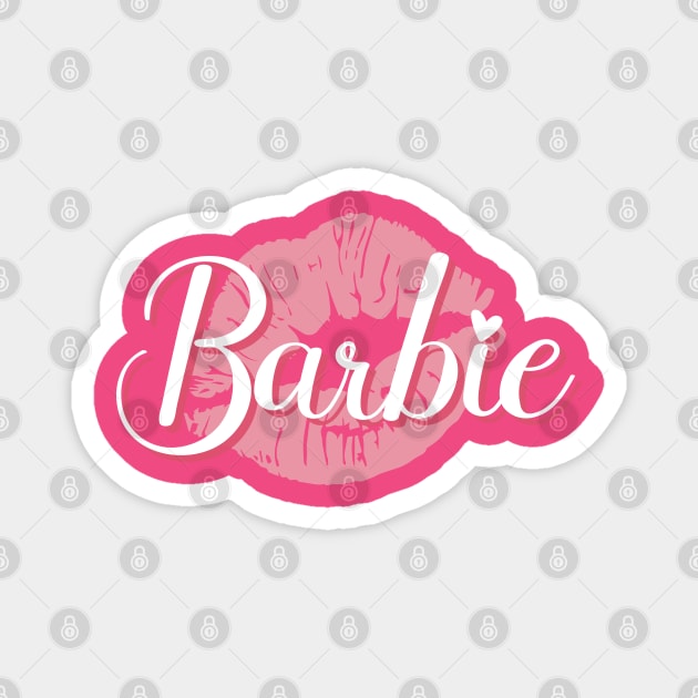 Barbie Kisses Magnet by LylaLace Studio