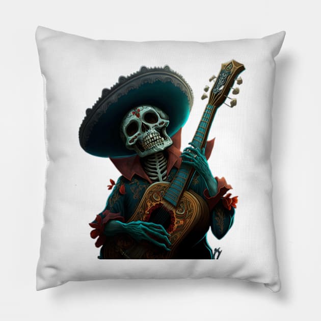 Ranchero Pillow by www.TheAiCollective.art