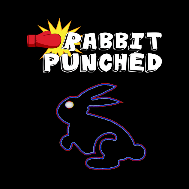 Black Neon Rabbit of the Future With the shows name title by RabbitPunched