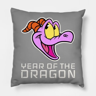 Year of the dragon Happy little purple dragon of imagination Pillow