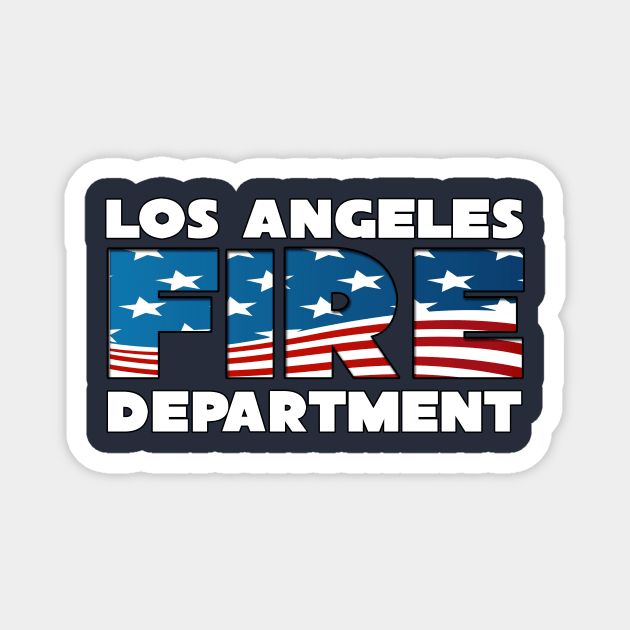 Los Angeles Fire Department Magnet by ZombeeMunkee