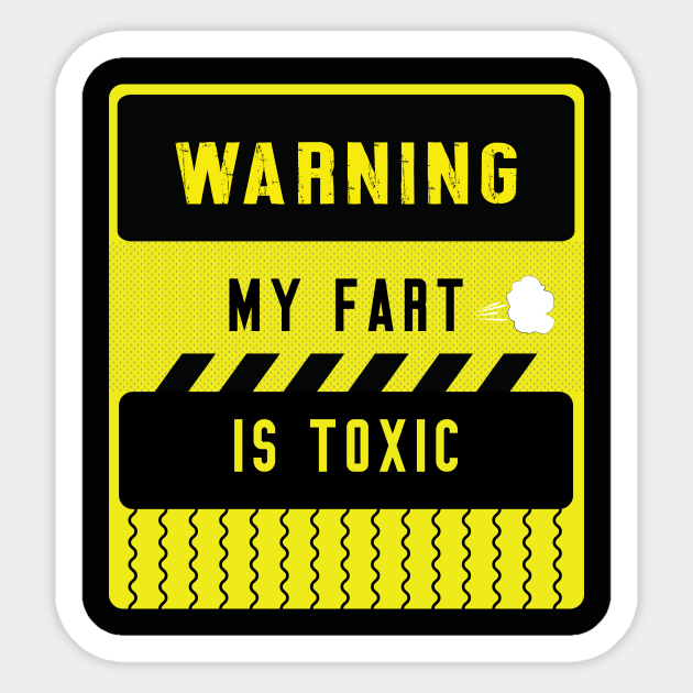 funny warning label sign about fart