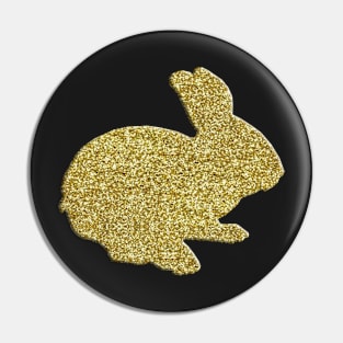 Cute Gold Bunny Rabbit Pin