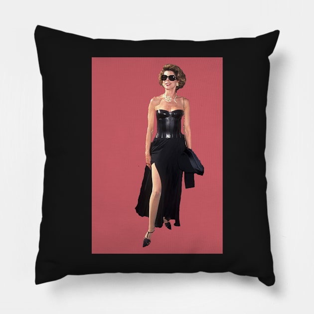 Badass Chrisitine Baranski Pillow by baranskini