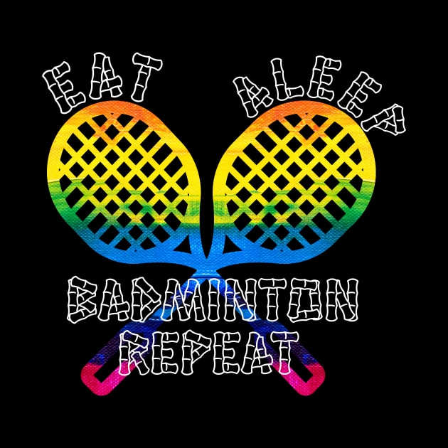 Eat Sleep Badminton Repeat Shirt, Funny Badminton Player Gift, Badminton Coach Shirt, Badminton Tee by NooHringShop