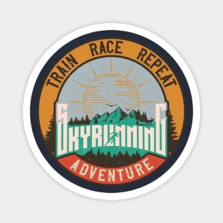 SKYRUNNING TRAIN RACE REPEAT Magnet