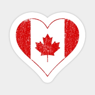 Vintage I love Canada heart flag Magnet