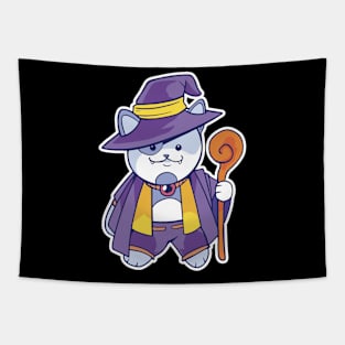 D&D Wizard Class Kawaii Cat T-Shirt Tapestry