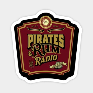 Pirates & Rum Radio Label Magnet