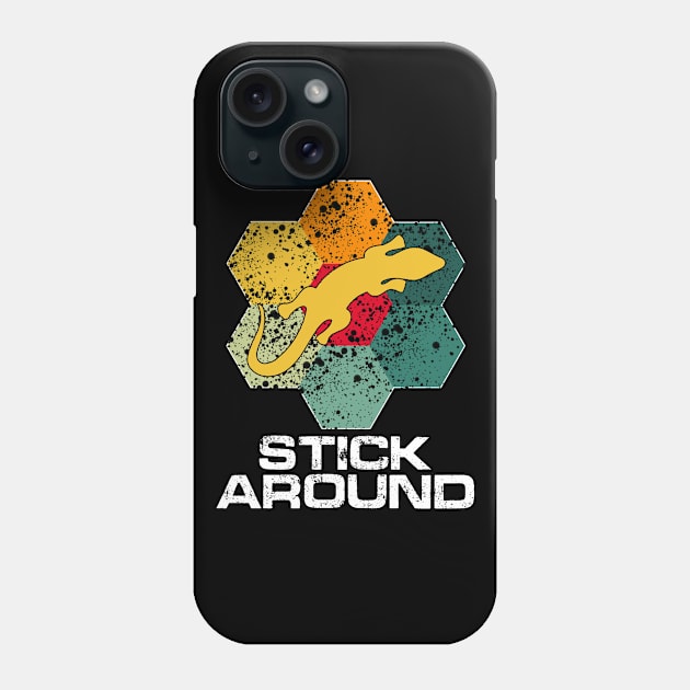 Retro Lizard Quote Phone Case by Imutobi