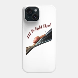 Snail (on black background) Phone Case