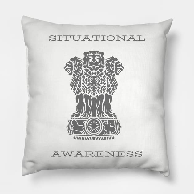 Situational awareness Pillow by Rickido