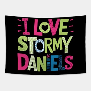 I Love Stormy Daniels Tapestry