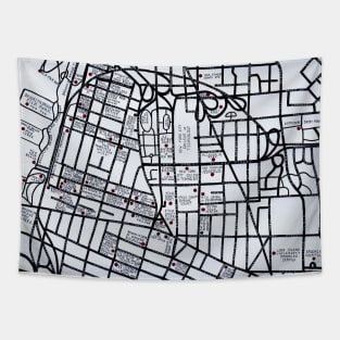 Literary Map of Brooklyn Tapestry