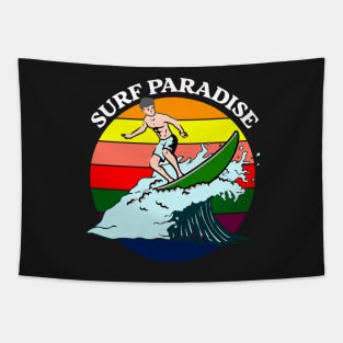 Surfing Paradise Tapestry