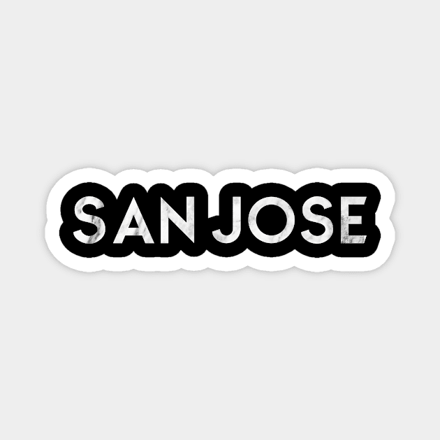 San Jose Magnet by bestStickers