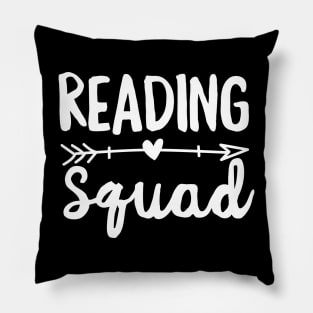 Reading Squad Teacher Gift Arrow Pillow