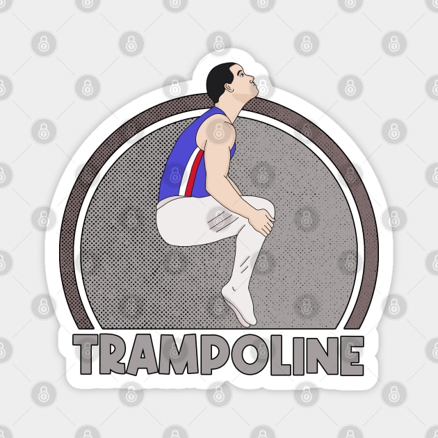 Trampoline Gymnastics Magnet by DiegoCarvalho