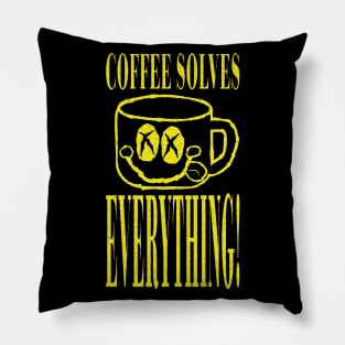 Coffee Solves Everything Pillow