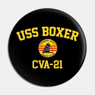 USS Boxer CVA-21 Tonkin Gulf Yacht Club Pin