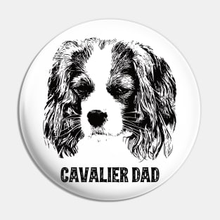 Cavalier Dad King Charles Spaniel Pin