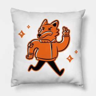 Teen Fox. Running Fox. Fox Runner Pillow