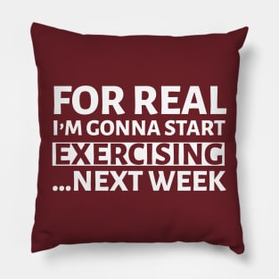 FUNNY EXERCISE / EXERCISING Pillow