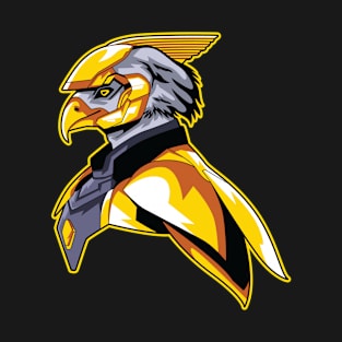 Hawk cyborg illustration T-Shirt