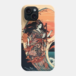 Izanagi & Izanami: Ukiyo-Anime Fusion Phone Case