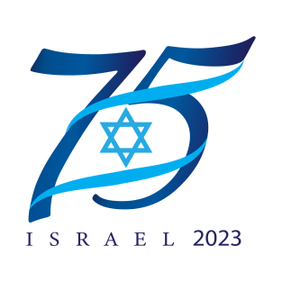 Happy Israel Independence Day Blue Star of David 75th Anniversary celebration Event 2023 Yom Ha'Atzmaut T-Shirt