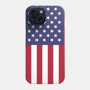 USA American Flag Patriotic Red, Blue, White Color Design Phone Case