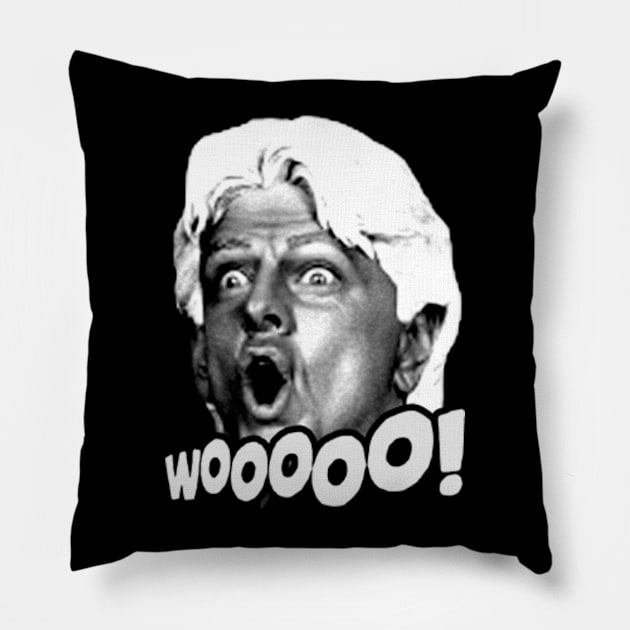 Ric Flair WOO! Pillow by TheRetroFuture