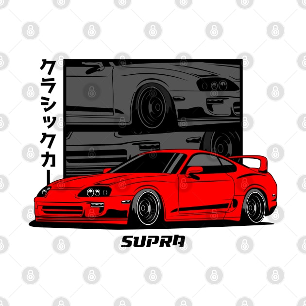 Red Supra JDM by GoldenTuners