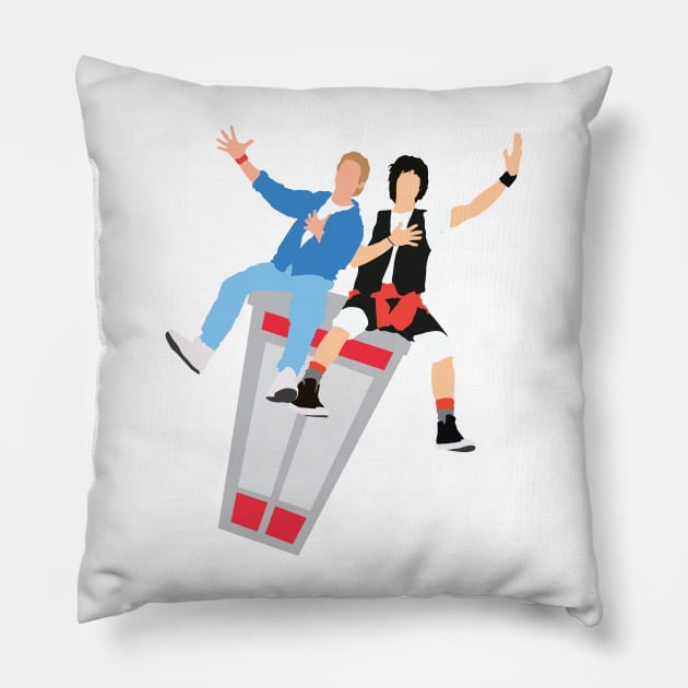 Bill and Ted Pillow by FutureSpaceDesigns